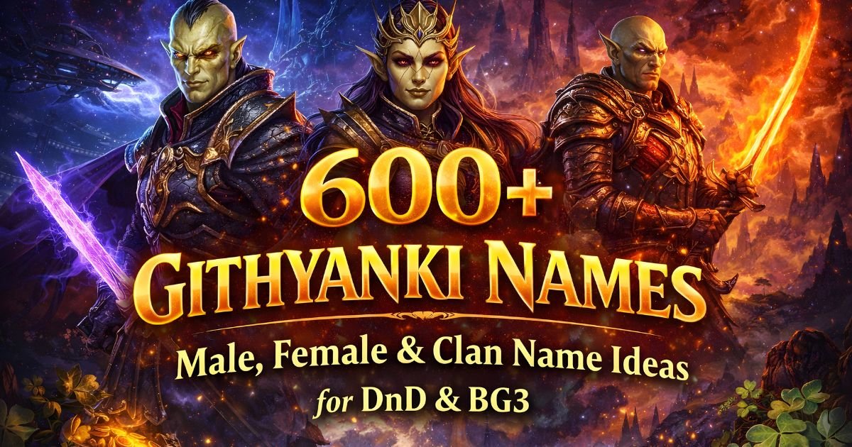 Githyanki-names