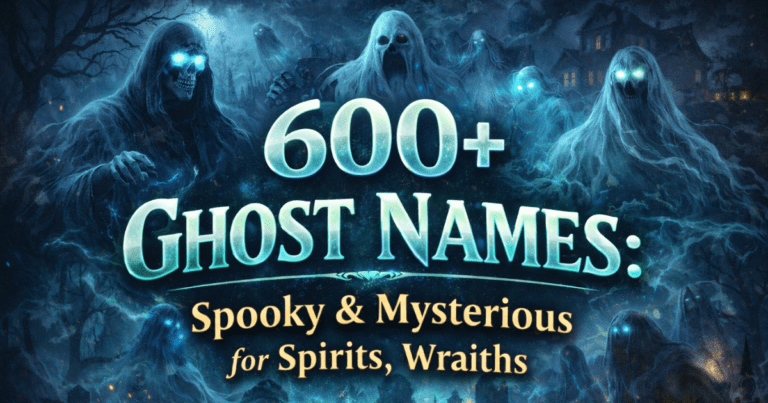 600+ Ghost Names: Cool & Mysterious for Spirits, Wraiths