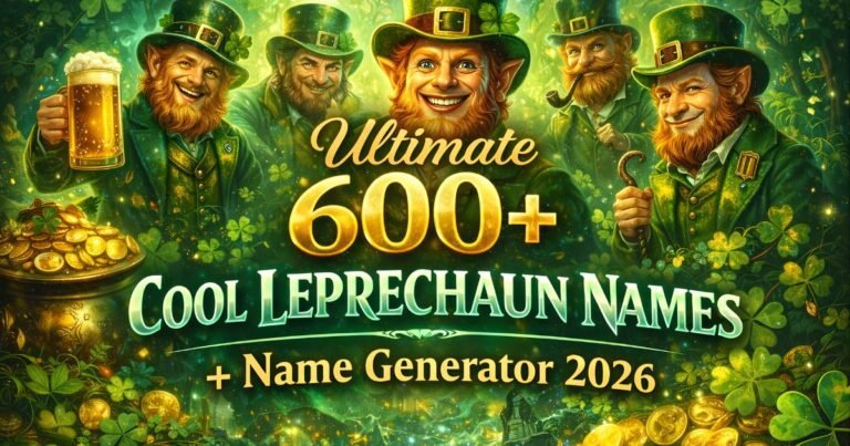 Ultimate 600+ Cool Leprechaun Names + Name Generator 2026