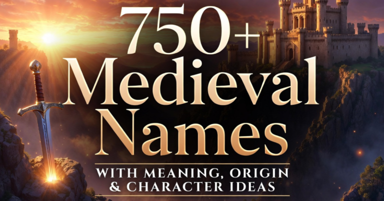 750+ Medieval Names with Meaning, Origin & Character Ideas