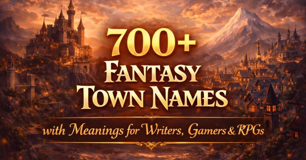 700+ Best Fantasy Town Names for Writers, Gamers and RGPs