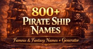 800+ Pirate Ship Names: Famous & Fantasy Names + Generator