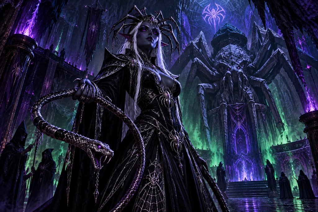 drow priestess names — high priestess of Lolth